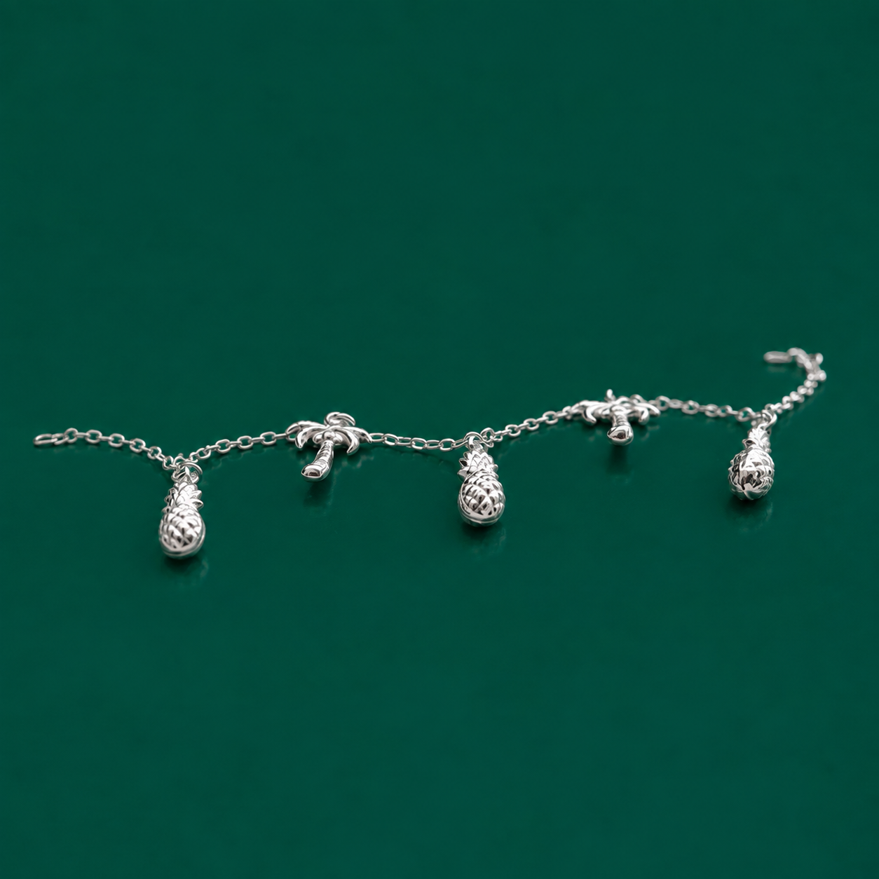 92.5 Sterling Silver Charms flexible bracelet for Girls and Women - Image 4