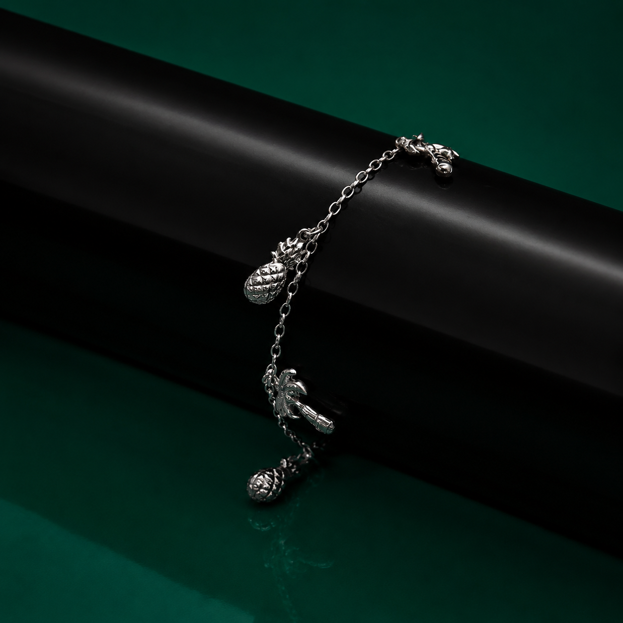 92.5 Sterling Silver Charms flexible bracelet for Girls and Women - Image 6